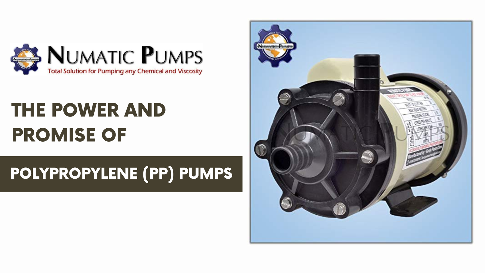 The Power and Promise of Polypropylene (PP) Pumps: Cutting-Edge Solutions